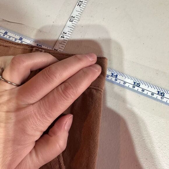 PACSun Cut Off Cargo Hi Rise Workwear Brown Shorts Size 27 Size 4 Utility - Picture 5 of 10